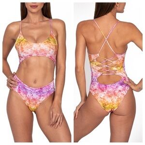 NWOT Ayra swim serenity multicolored one piece swimsuit 14113
